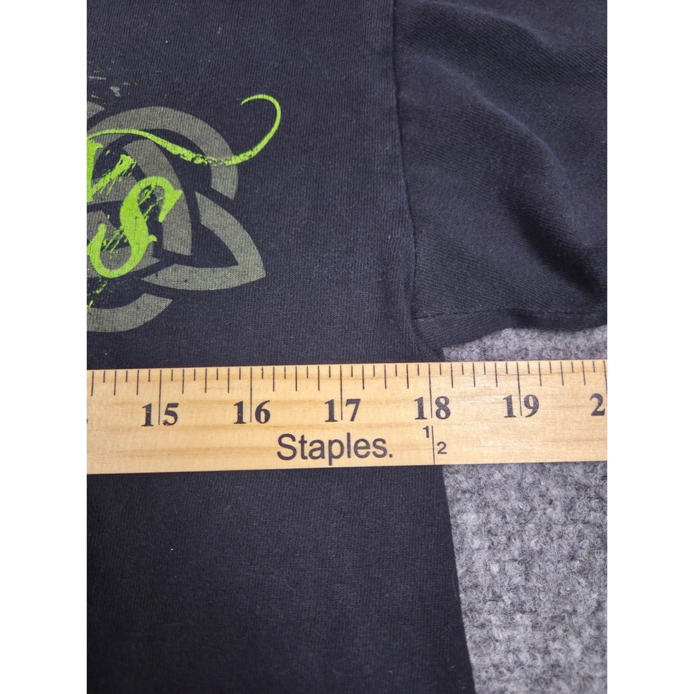 Dropkick Murphys T-Shirt Mens M Black Celtic Cross Shamrock Punk Band Tee Faded - Picture 3 of 9